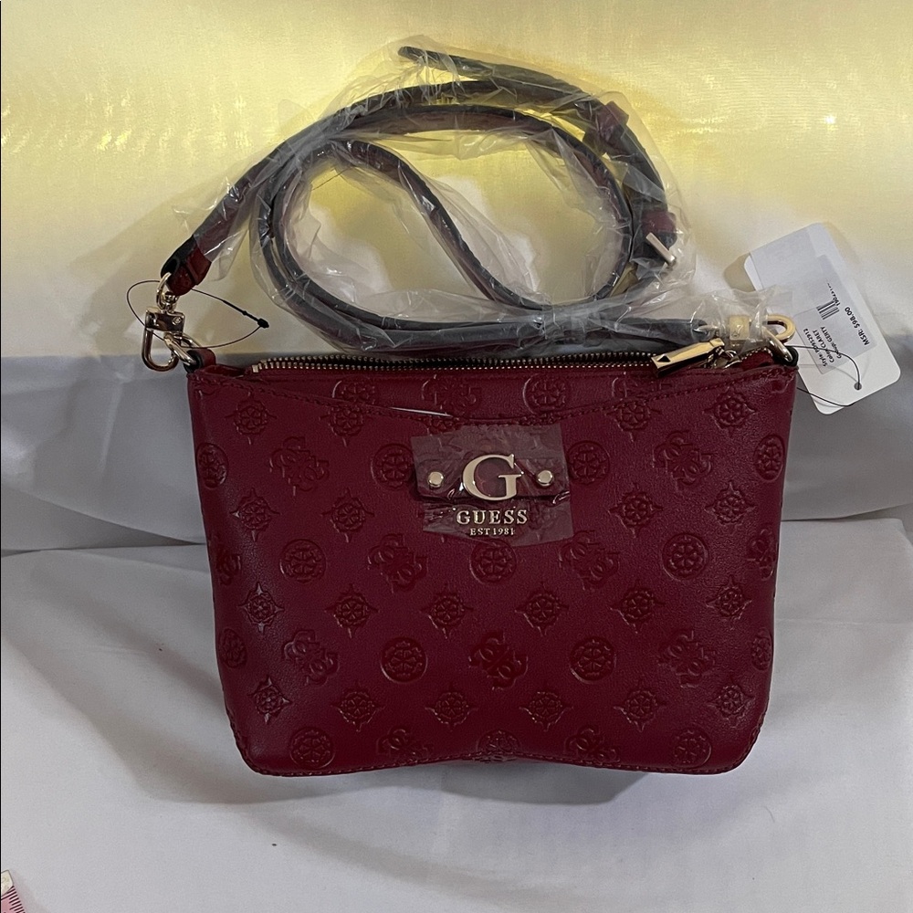 GUESS Deep Red Crossbody Bag